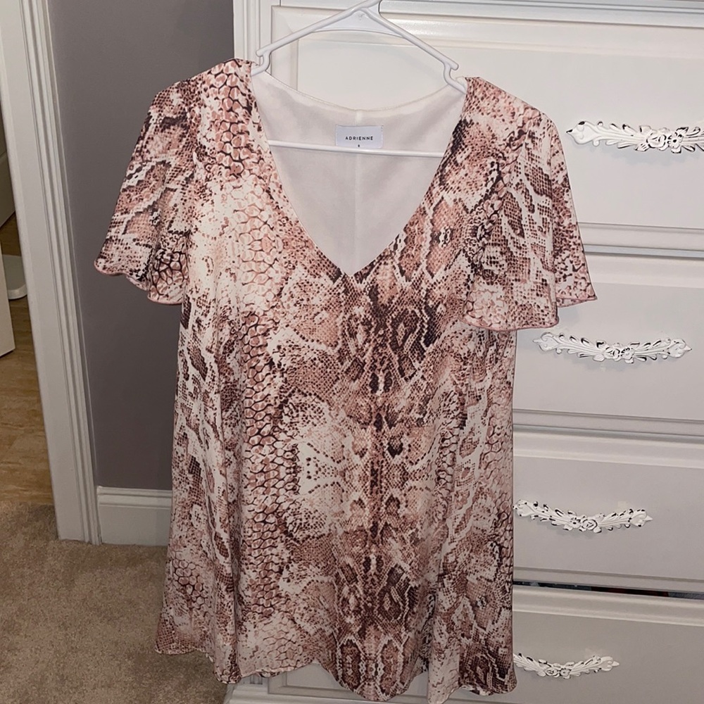 Pink snakeskin dress